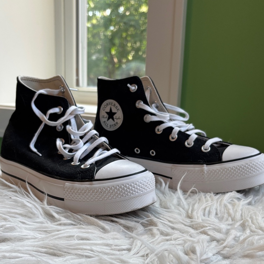 Classic Black High-Top Sneakers - Picture 2 of 7